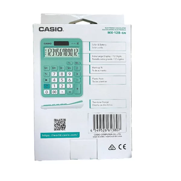 Casio Calculadora Verde agua - Imagen 4