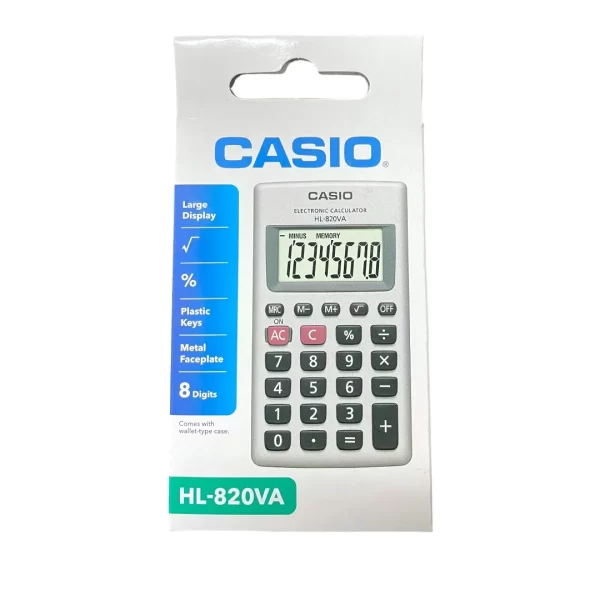 Calculadora de 8 digitos+ estuche Casio - Imagen 3