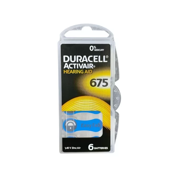 Pila para audifonos Duracell 675