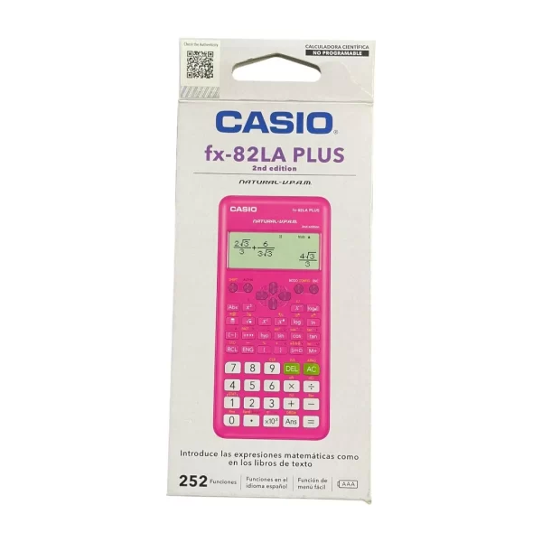 Calculadora científica Casio con tapa - Edición Rosa - Imagen 4