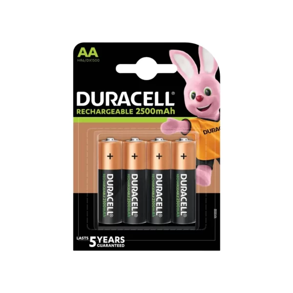 Pack de 4 pilas recargables Duracell