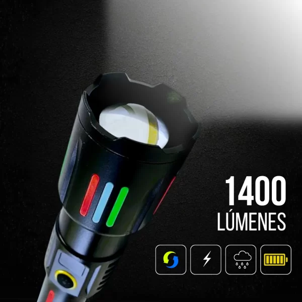 Linterna Led multifuncional 1400 Lm - Imagen 3