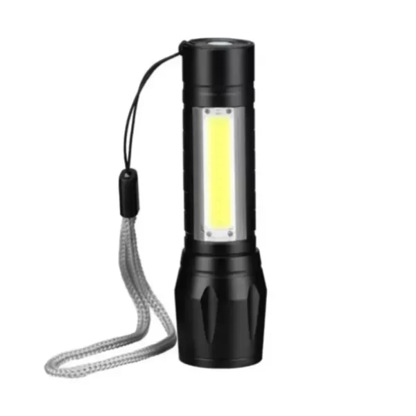 Mini Linterna Recargable Aluminio Zoom Led Xpe + Cob