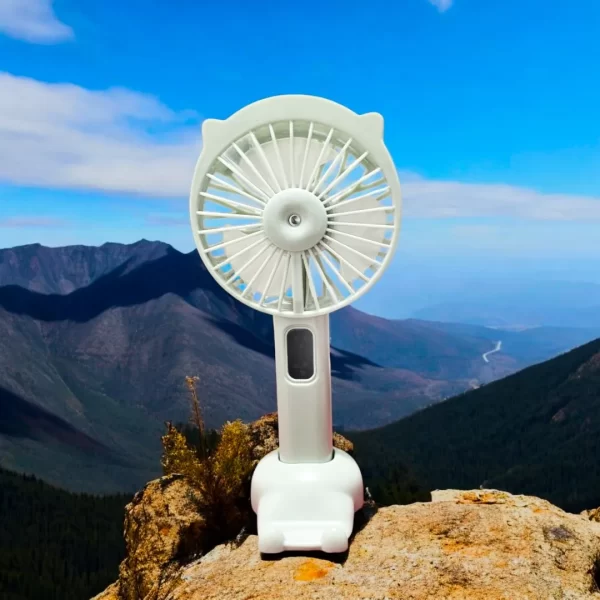 Ventilador portable para viaje con linterna