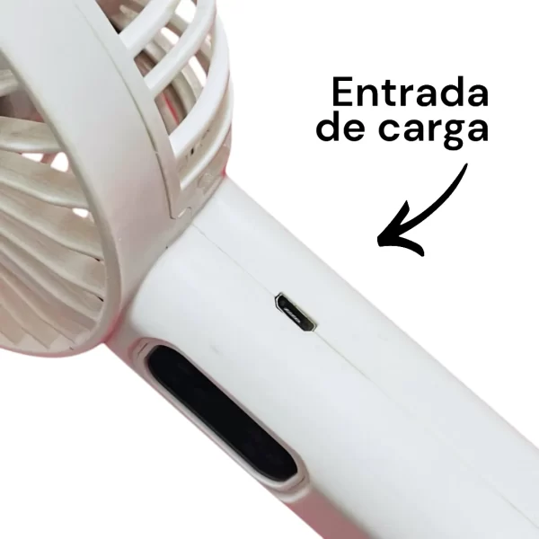 Ventilador portable para viaje con linterna - Imagen 3