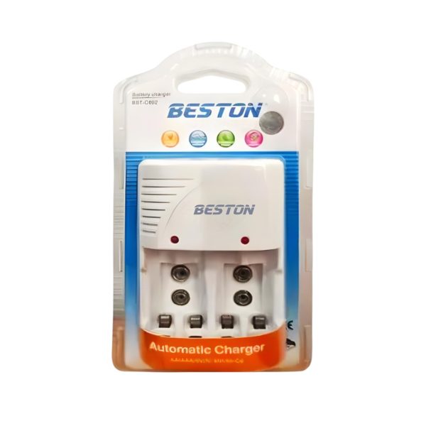 Cargador Rápido de baterías recargables BESTON 4 canales