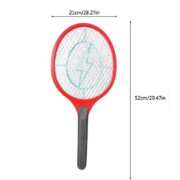 Raqueta Eléctrica Mata Zancudos y Moscas ROJO - Imagen 2